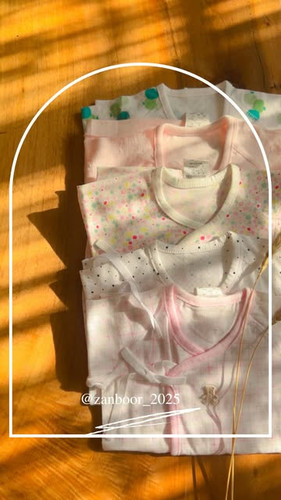 خرید لباس نوزادی ۱۰۰٪نخ پنبه وارداتی از کره جنوبی