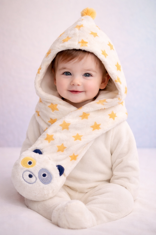 شال وکلاه خرسی برند Happybabyکره جنوبی