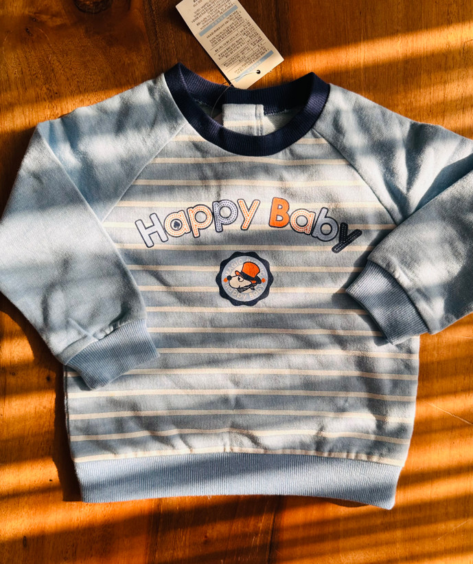 ست بلوز وشلوار بچگانه نخ پنبه برند Happy baby اورجینال