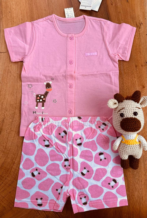 خرید ست بچگانه نخ پنبه برند Happyland وارداتی از کره جنوبی