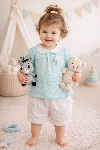 خرید ست پیراهن نوزادی عید کره ای