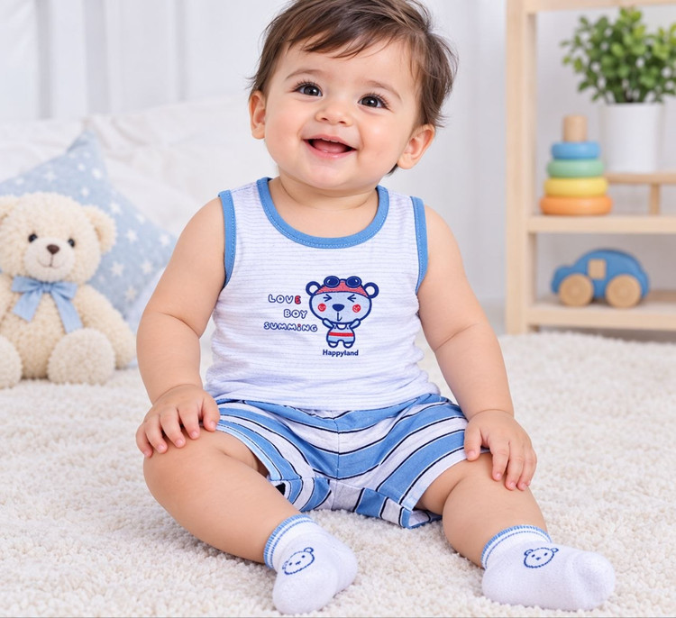 ست تاپ شلوارک برند. Happyland کره جنوبی